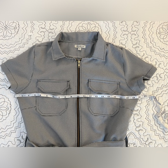 NWOT Albion Fit City Romper Houndstooth - RARE - Black & White - Size S - Picture 6 of 15